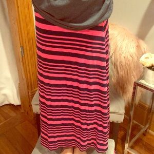 Pink maxi skirt
